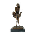 Figure féminine Bronze Sculpture Statue moderne Lady Deco en laiton Tpy-588 (C)